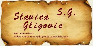 Slavica Gligović vizit kartica